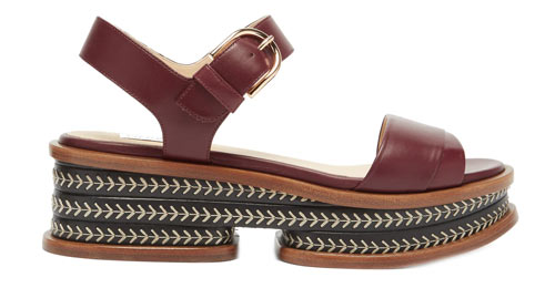 Mika leather platform sandals, Gabriela Hearst